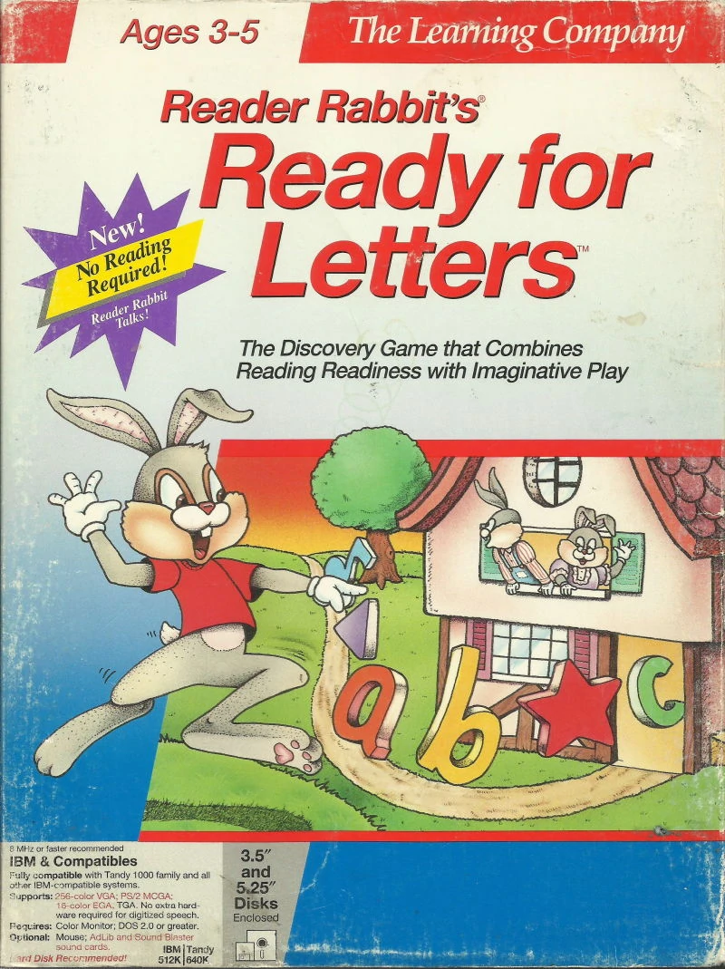 Reader Rabbit's Ready for Letters Cover